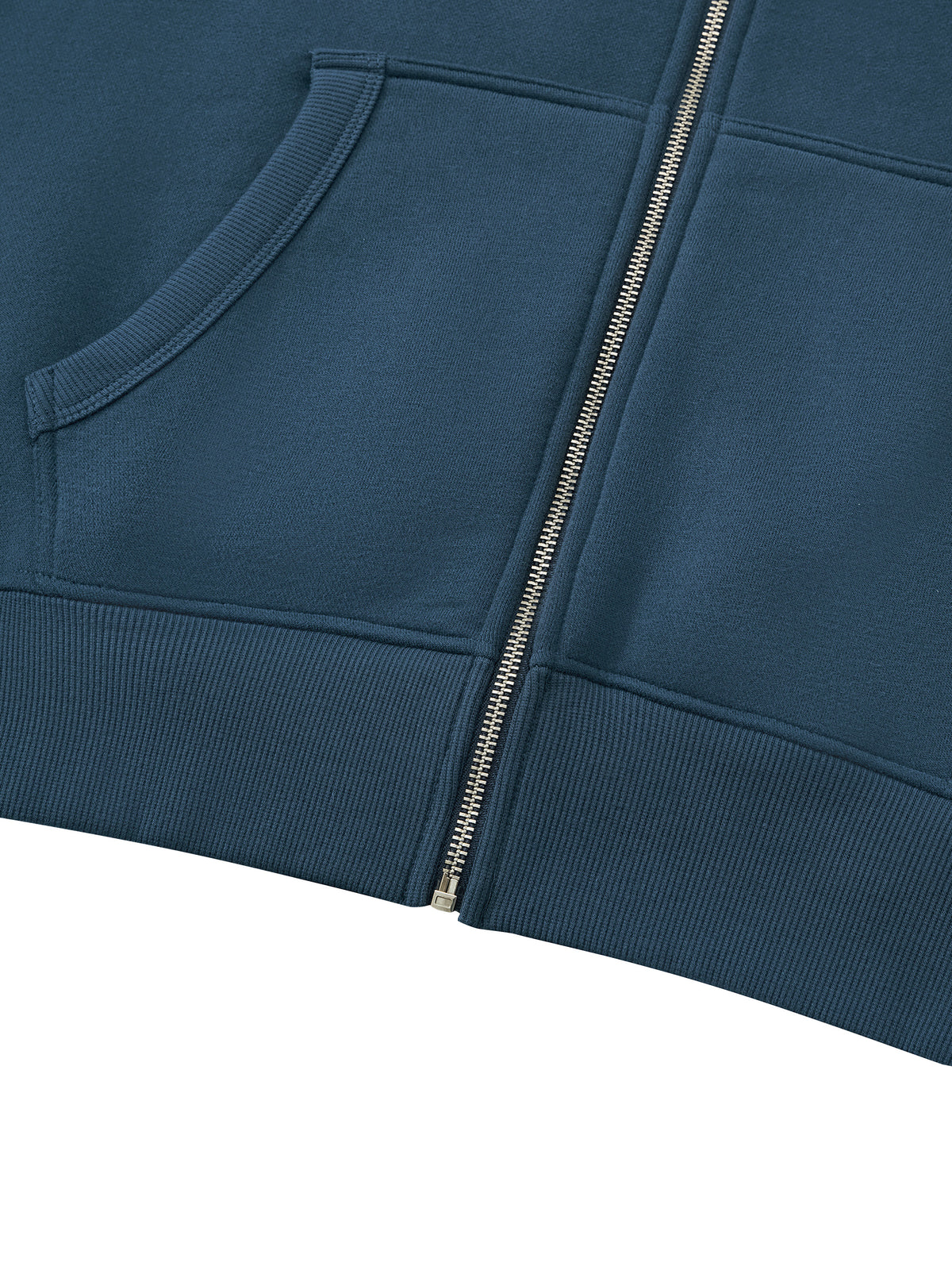 Bluza Fleece Full Zip z Kapturem – Nowrocky™ — metka wewnątrz kołnierza