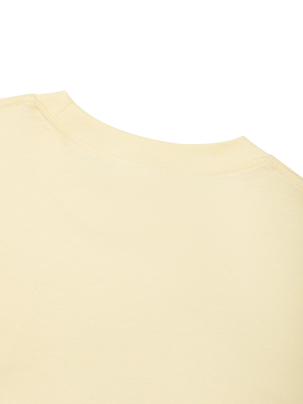 T-shirt Oversized Drop Shoulder – Nowrocky™ — kadr z góry, ułożenie dekoltu