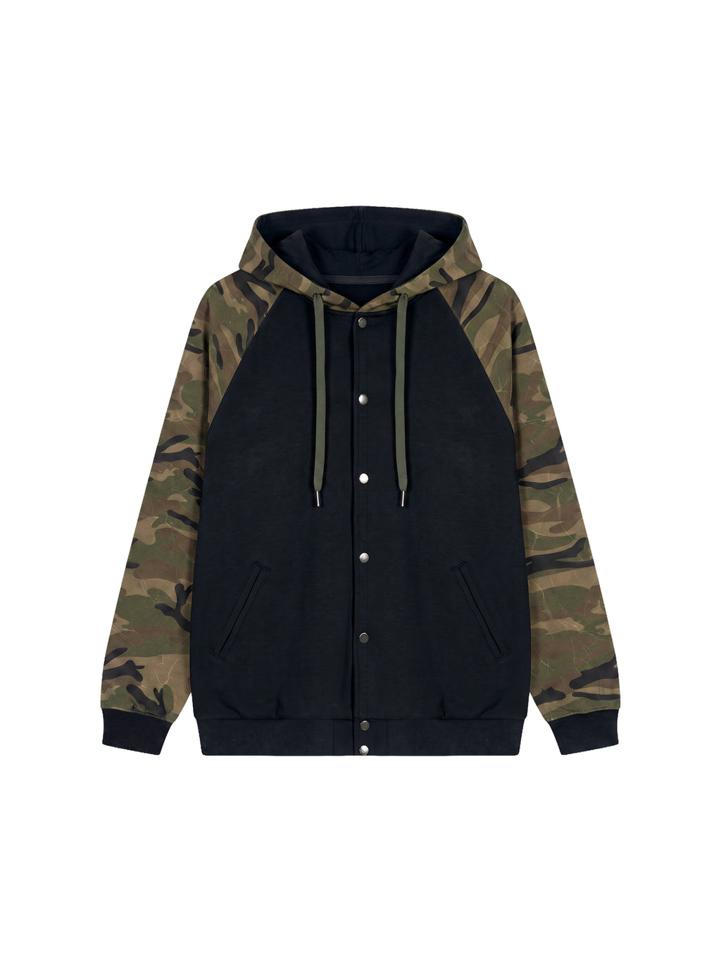 Bluza z Kapturem Camo Raglan Zip – Nowrocky (streetwear)