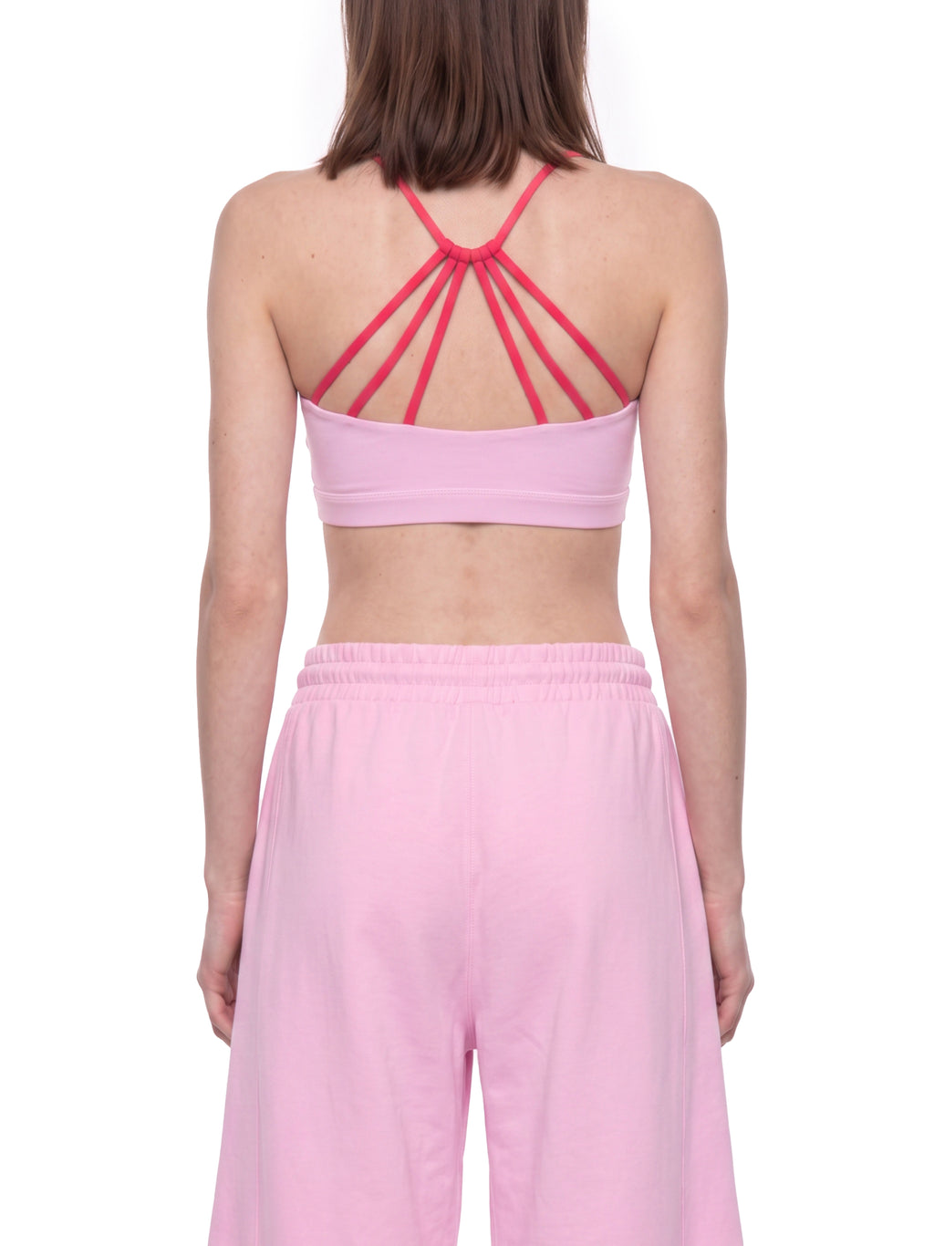 Biustonosz Sportowy Color Block Strappy Back – Nowrocky™ — kadr studyjny na jasnym tle