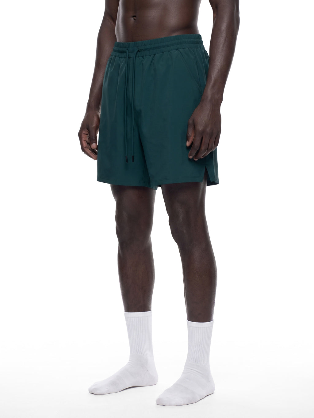 Szorty Treningowe Loose Drawstring – Nowrocky™ — faktura materiału w świetle bocznym