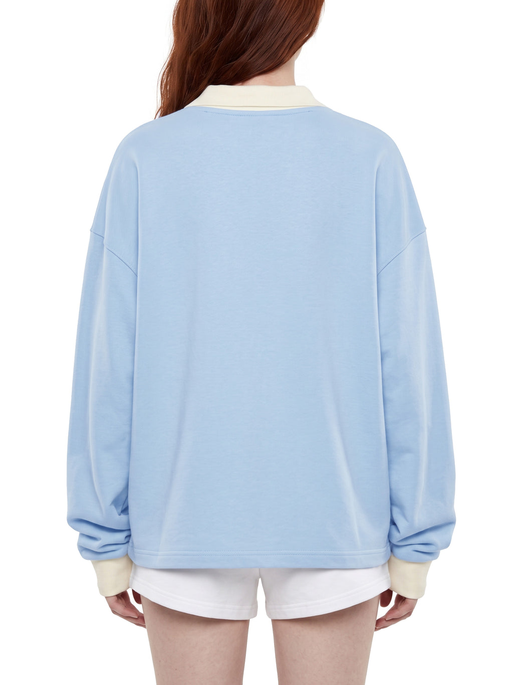 Bluza Color Block Polo Collar – Nowrocky™ — linia talii i dolnego ściągacza