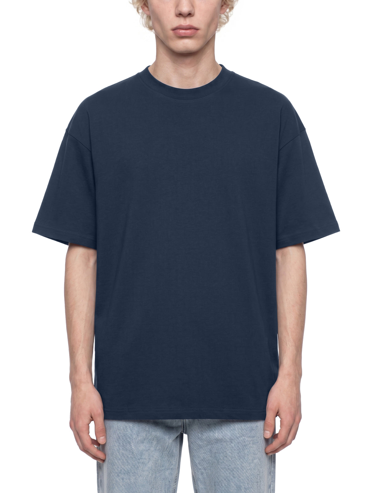 T-shirt Oversized Drop Shoulder – Nowrocky™ — układ na płasko na jasnym tle