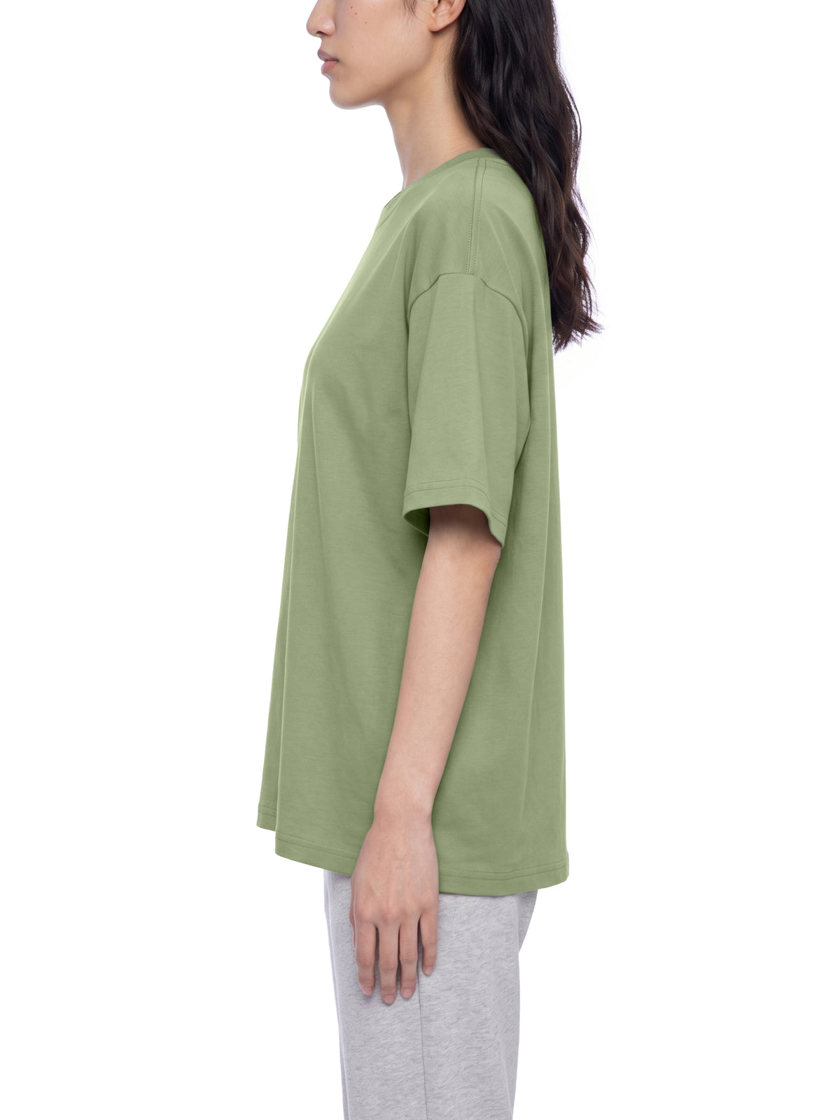 T-shirt Oversized Drop Shoulder – Nowrocky™ — logo marki, zbliżenie