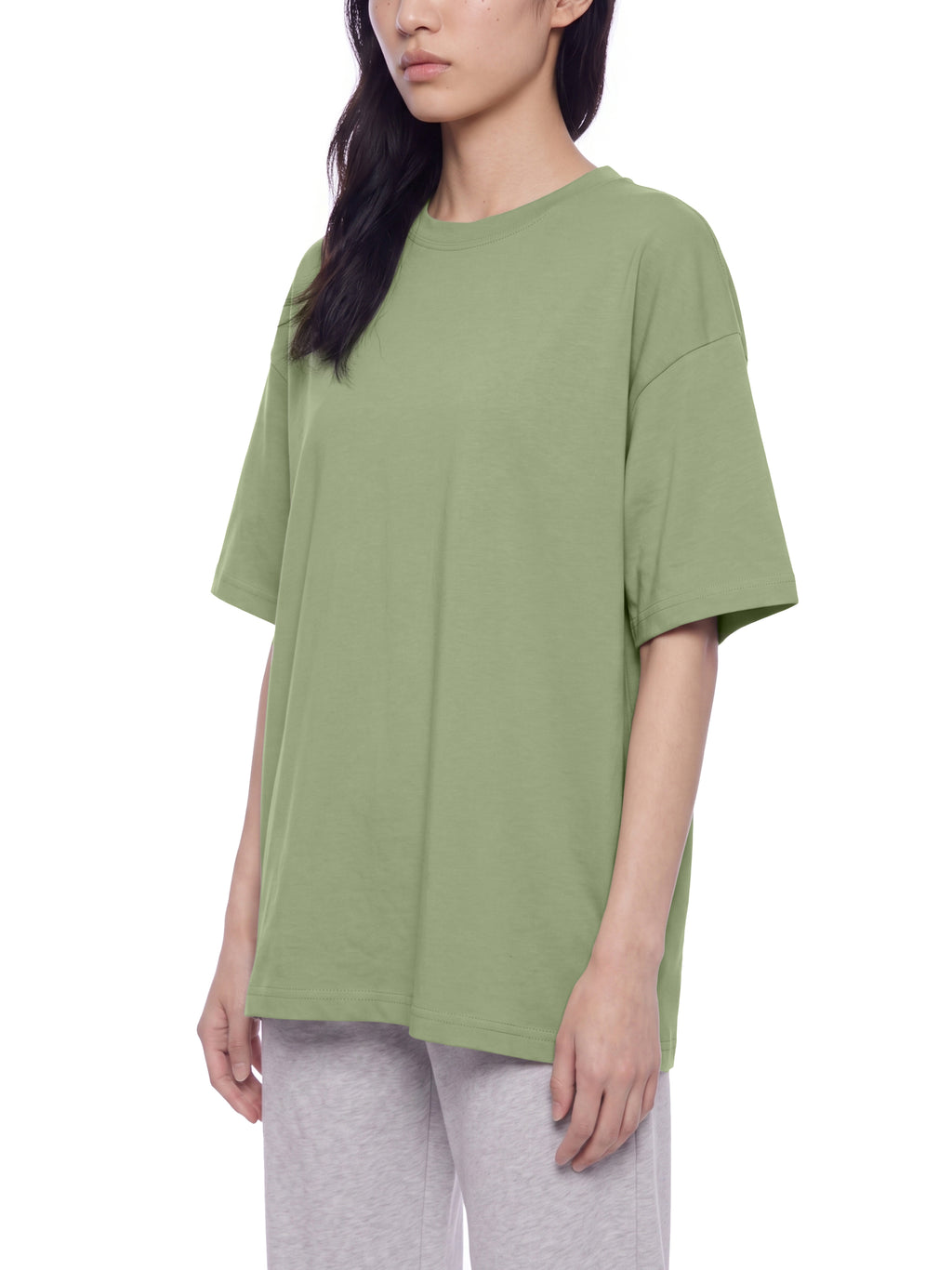 T-shirt Oversized Drop Shoulder – Nowrocky™ — szew boczny z bliska