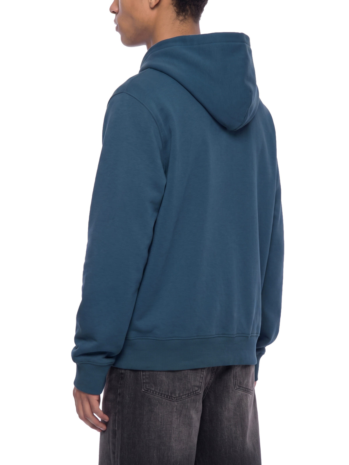 Bluza Fleece Full Zip z Kapturem – Nowrocky™ — ujęcie z profilu, luźny krój
