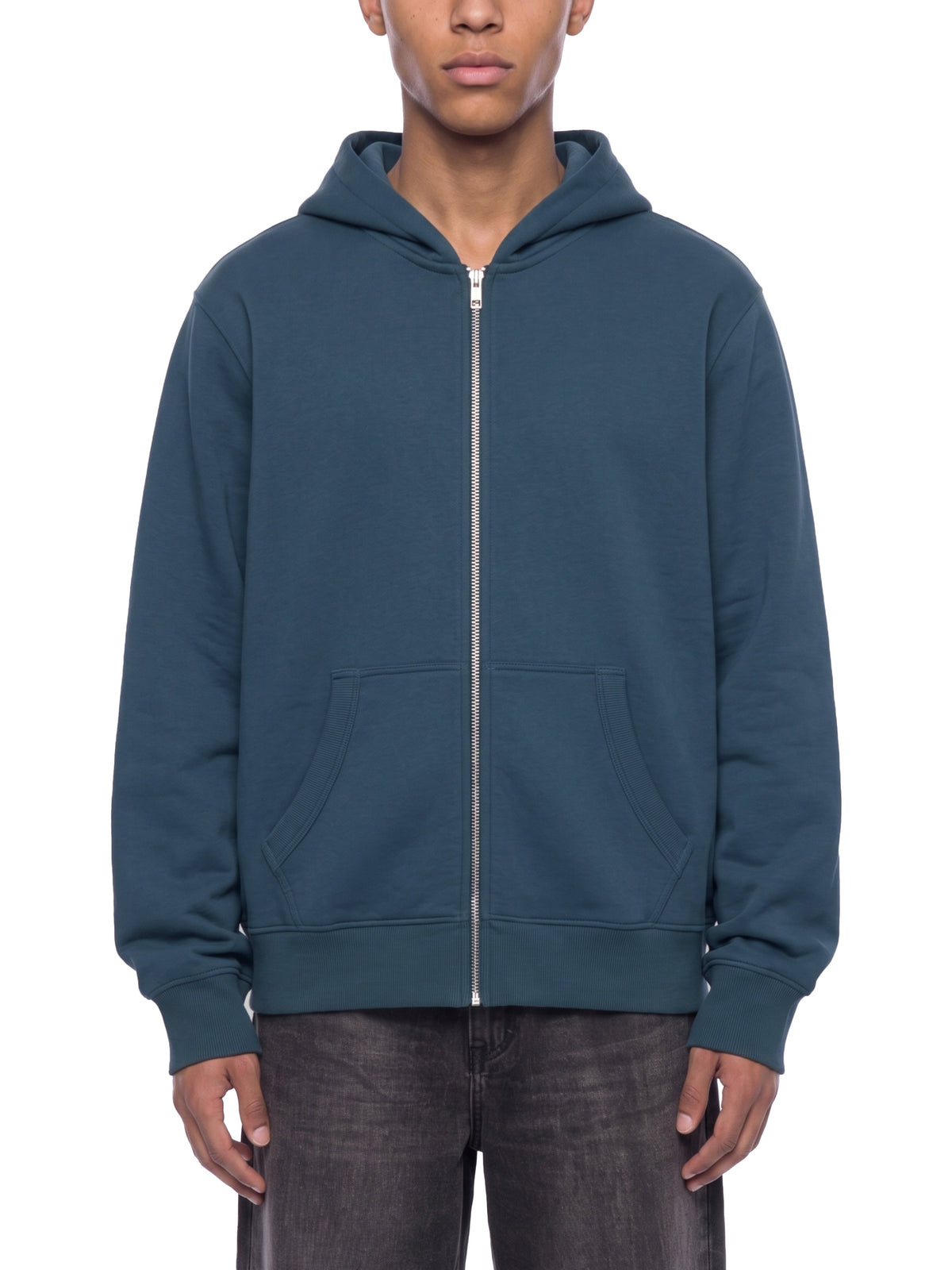 Bluza Fleece Full Zip z Kapturem – Nowrocky™ — faktura polaru w zbliżeniu