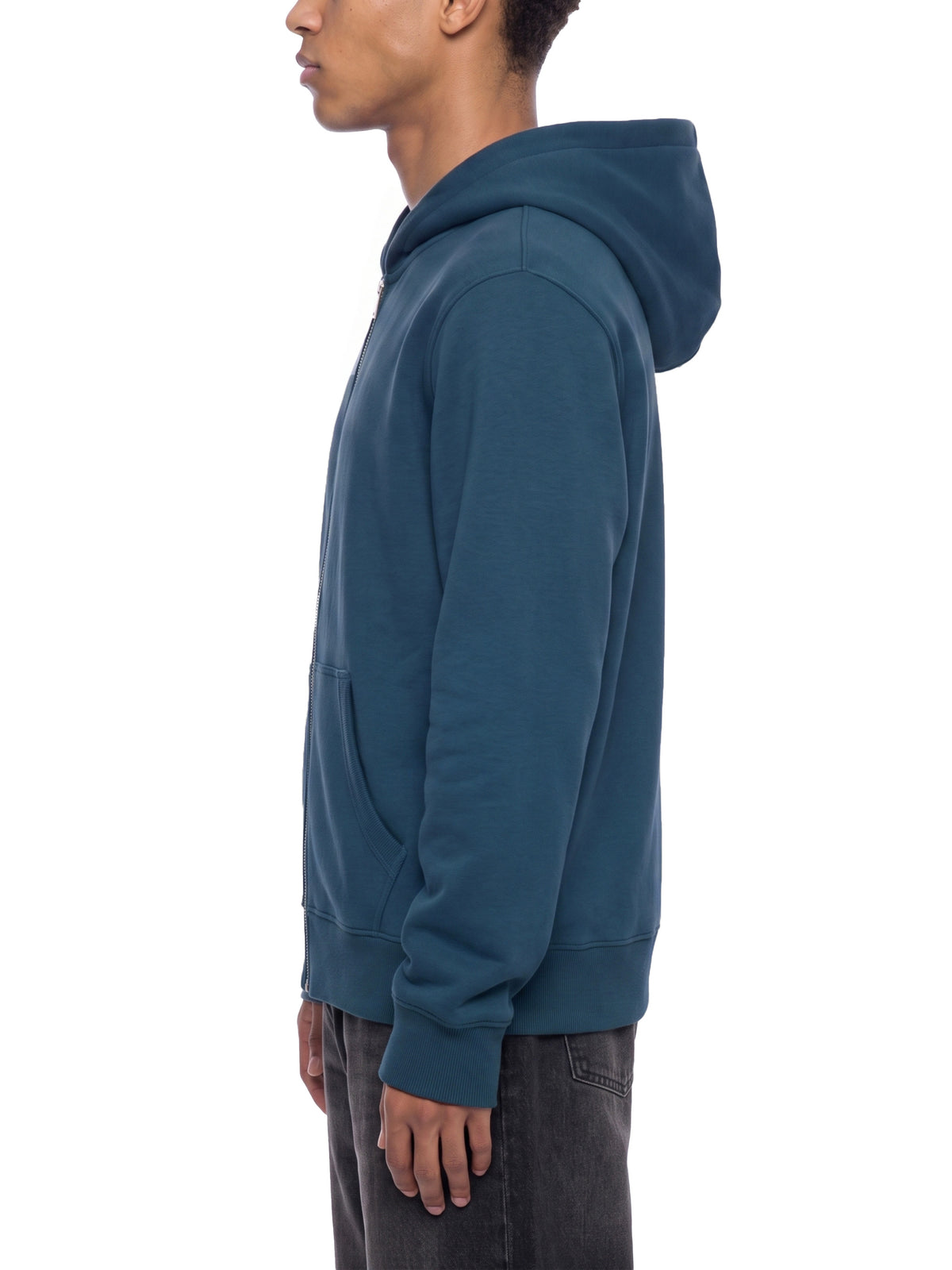 Bluza Fleece Full Zip z Kapturem – Nowrocky™ — układ na płasko, całe ujęcie