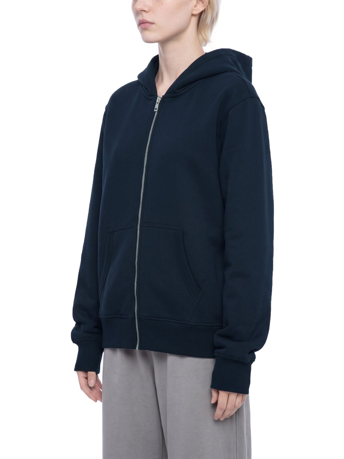 Bluza Fleece Full Zip z Kapturem – Nowrocky™ — wnętrze kaptura i wykończenie