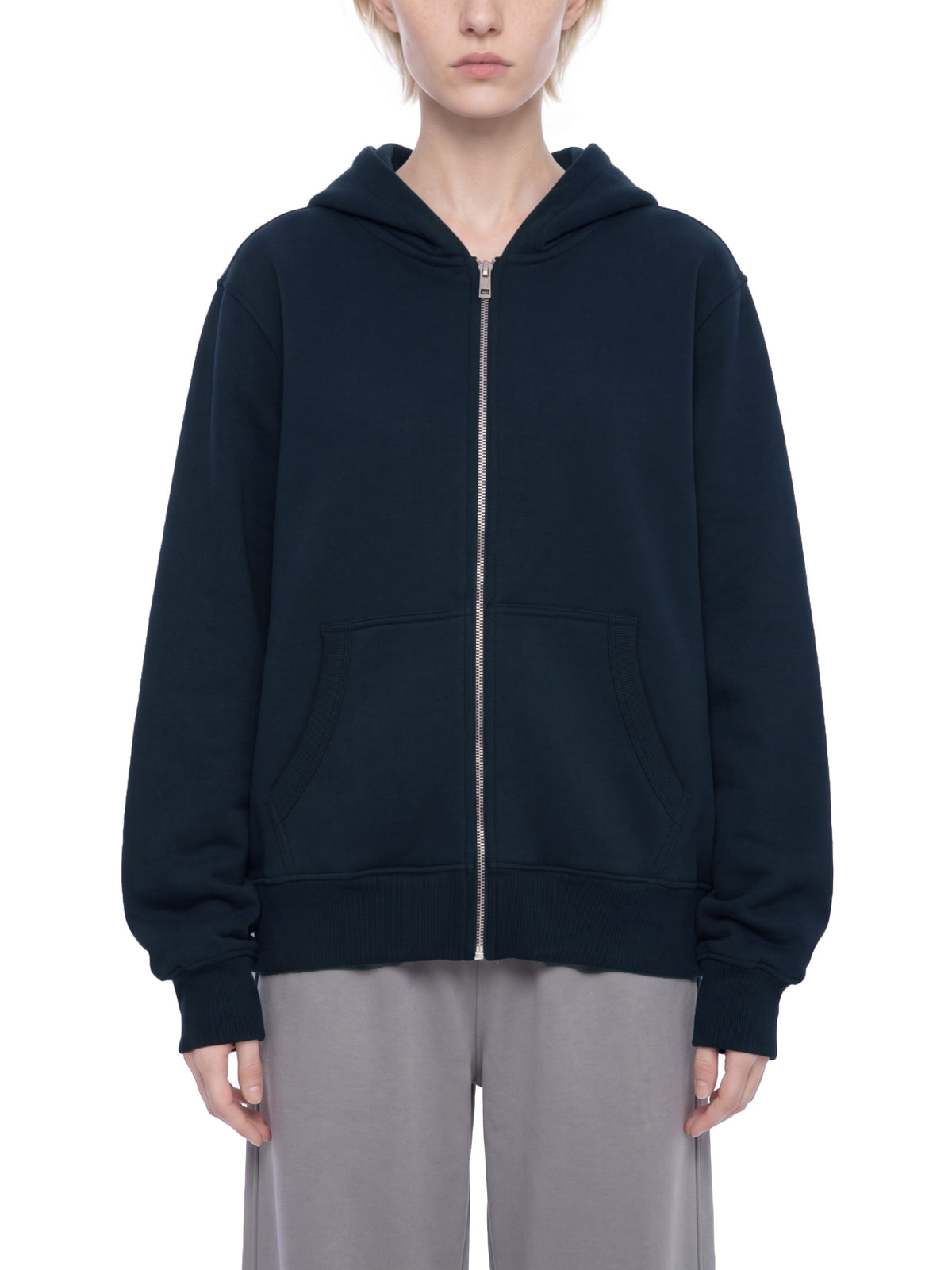 Bluza Fleece Full Zip z Kapturem – Nowrocky™ — plecy modela i linia ramion
