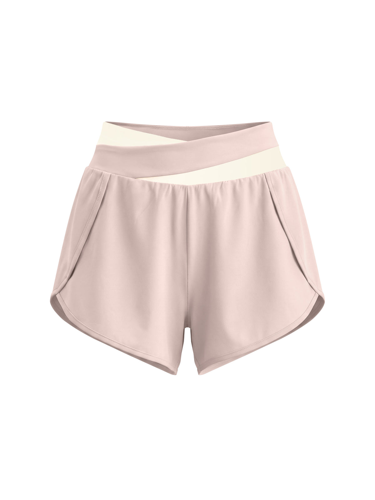 Szorty Panelowe 2-w-1 – Nowrocky™ — detal szwu łączącego panele