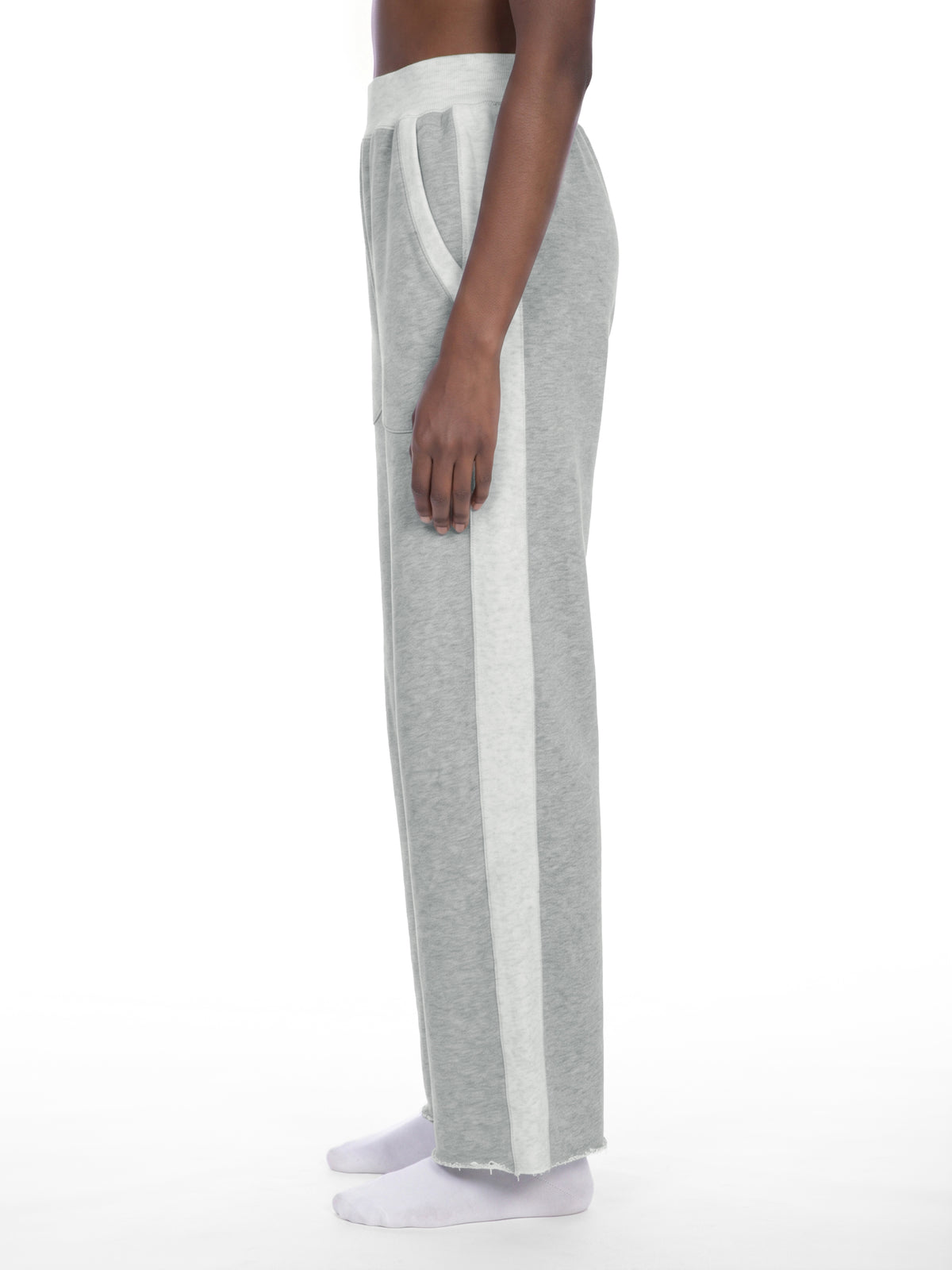 Spodnie Dresowe Color Block Raw Hem – Nowrocky (streetwear)