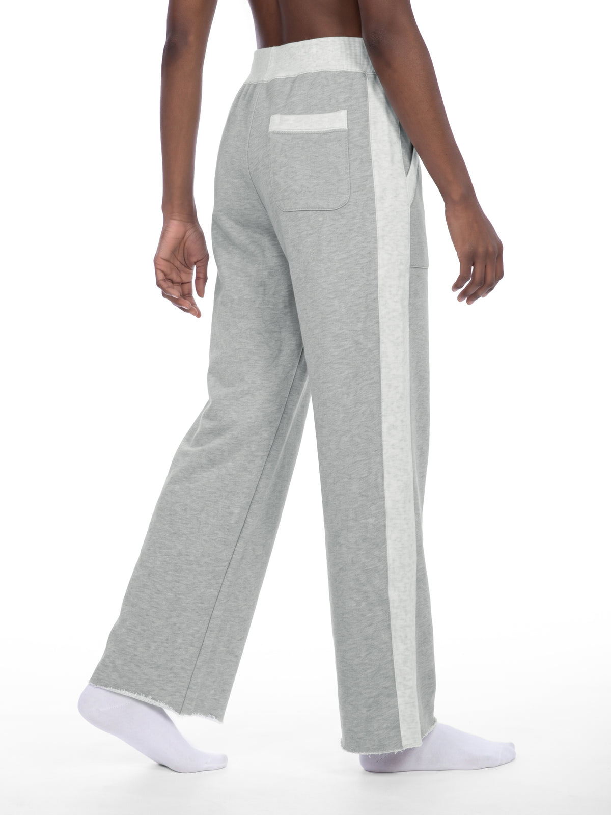 Spodnie Dresowe Color Block Raw Hem – Nowrocky (streetwear)