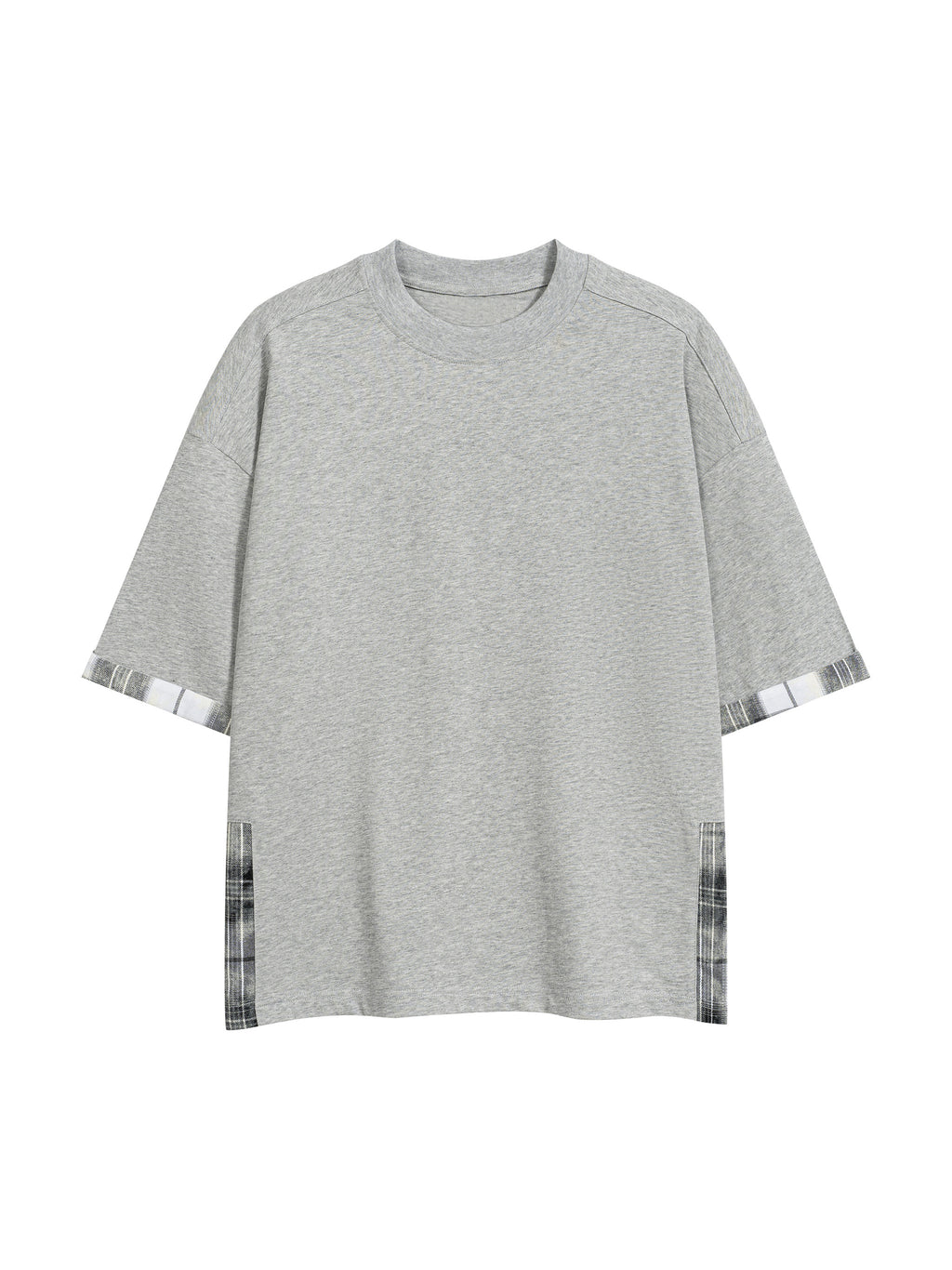 T-shirt Plaid Panel – Nowrocky (streetwear)