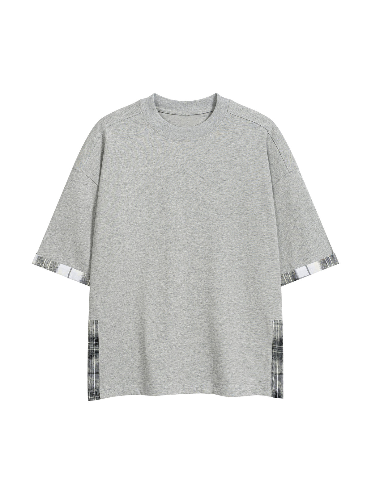 T-shirt Plaid Panel – Nowrocky (streetwear)
