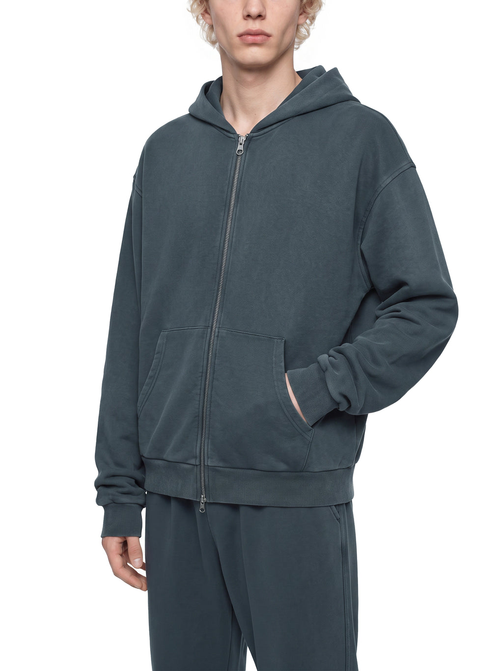 Bluza Rozpinana Boxy Mineral Wash – Nowrocky (streetwear)