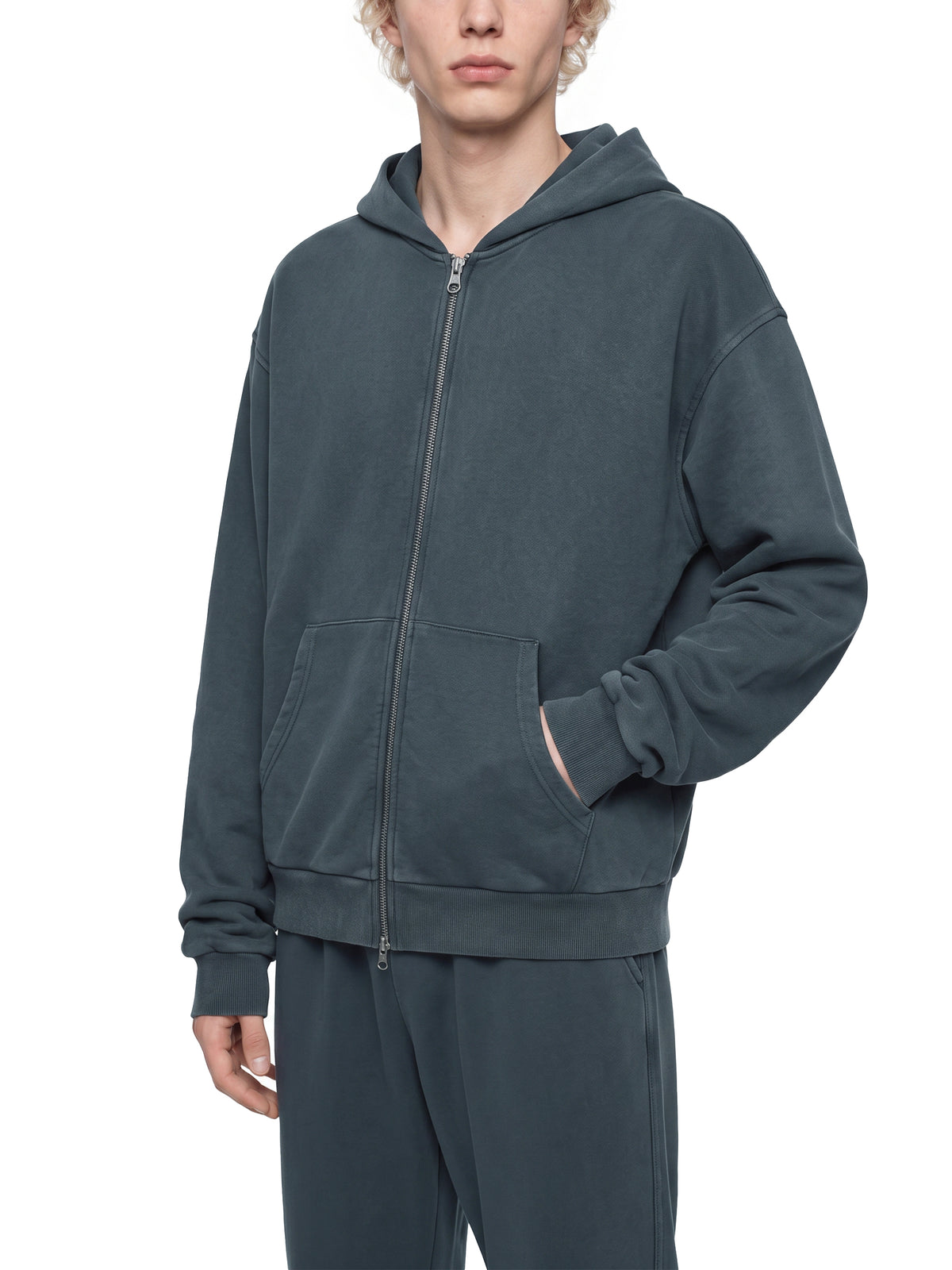 Bluza Rozpinana Boxy Mineral Wash – Nowrocky (streetwear)