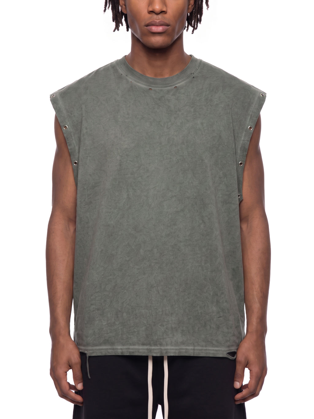 Tank Top Distressed Grommet – Nowrocky (streetwear)
