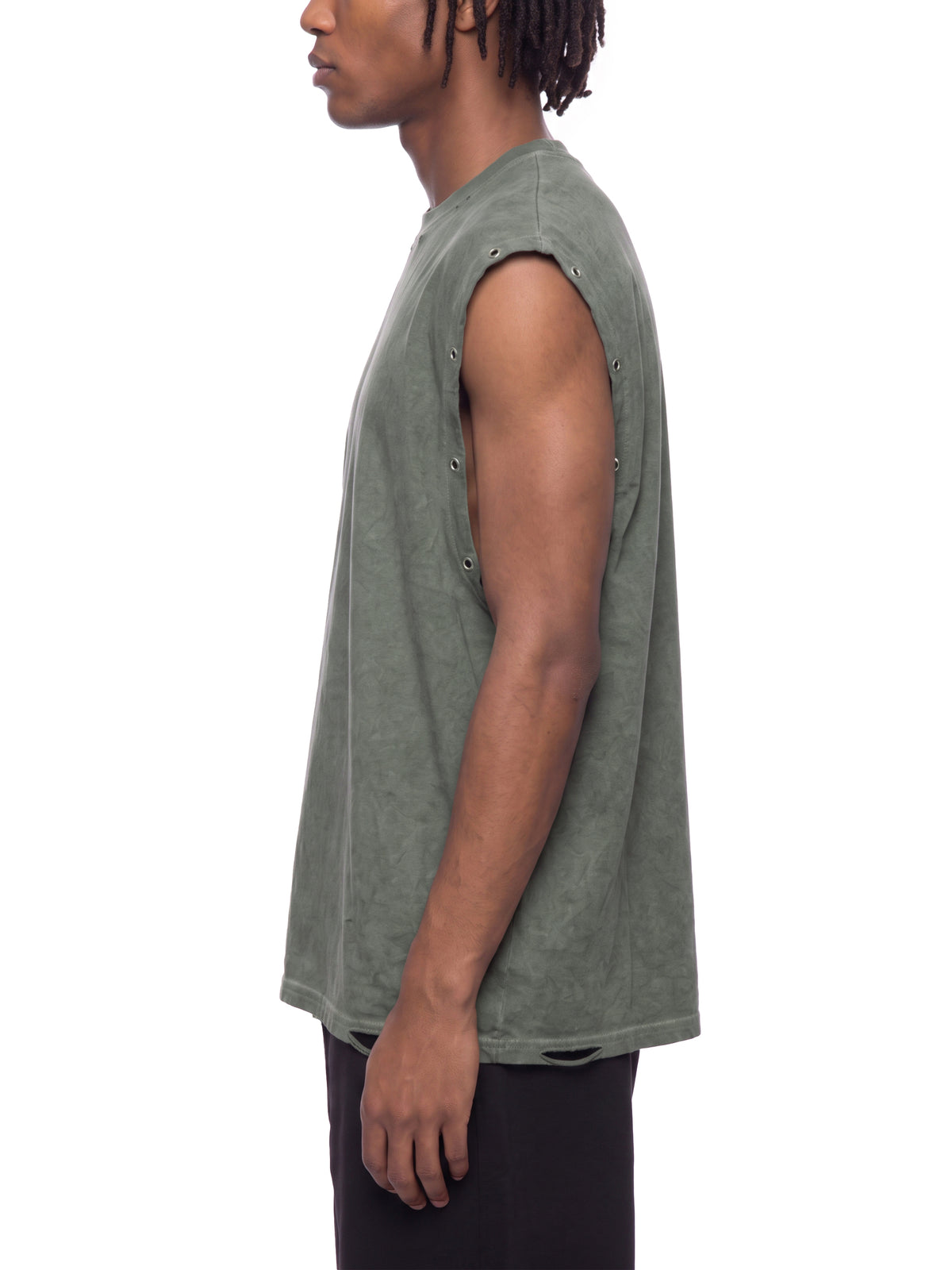 Tank Top Distressed Grommet – Nowrocky (streetwear)