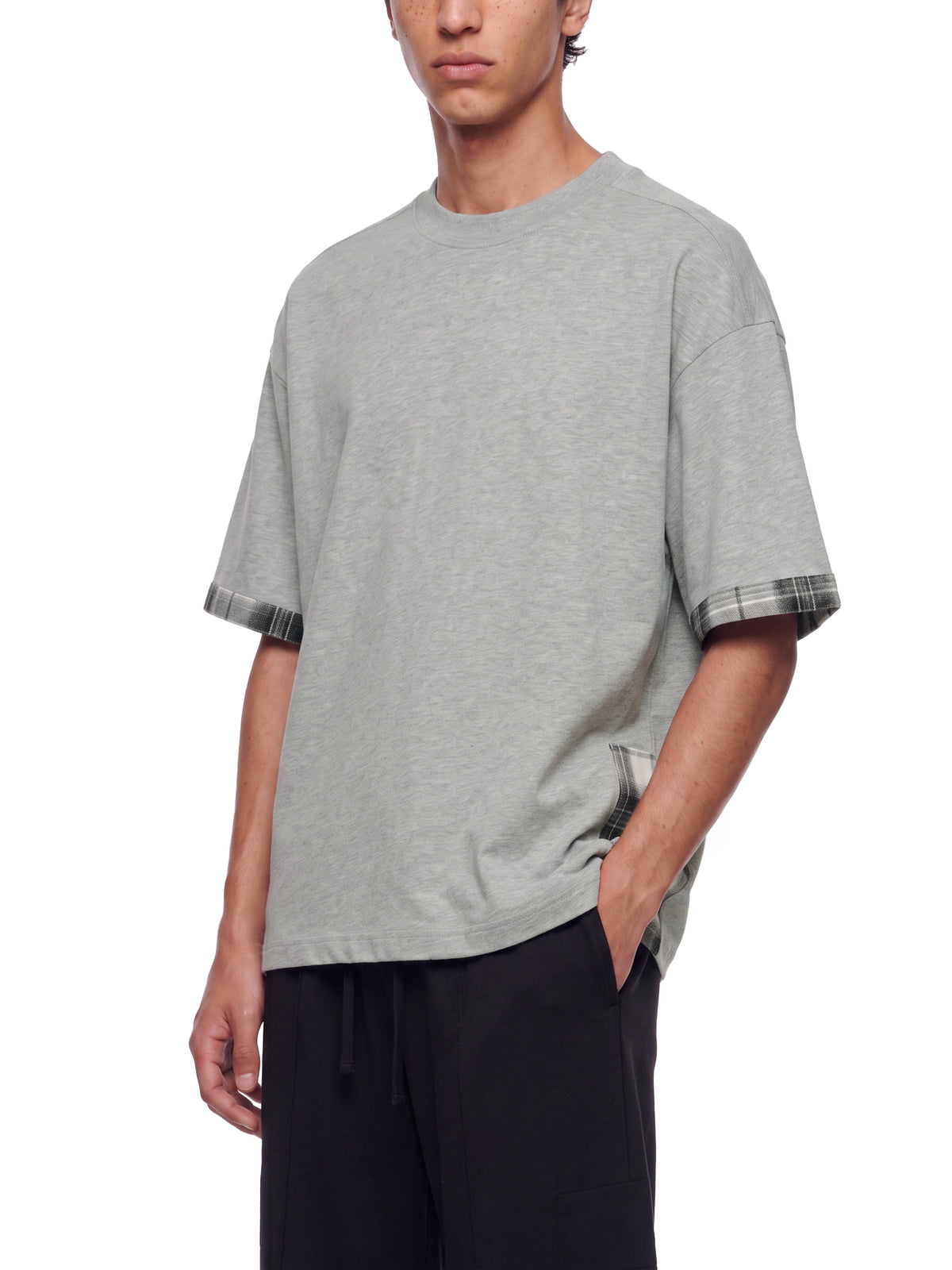 T-shirt Plaid Panel – Nowrocky (streetwear)