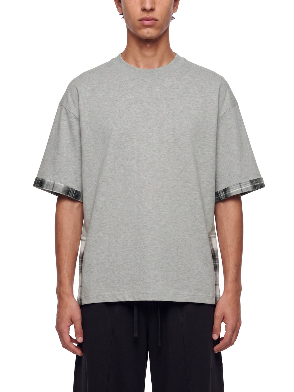 T-shirt Plaid Panel – Nowrocky (streetwear)