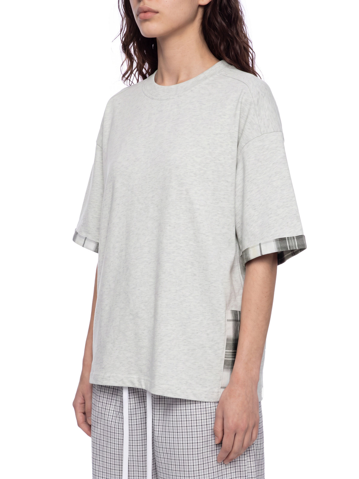 T-shirt Plaid Panel – Nowrocky (streetwear)