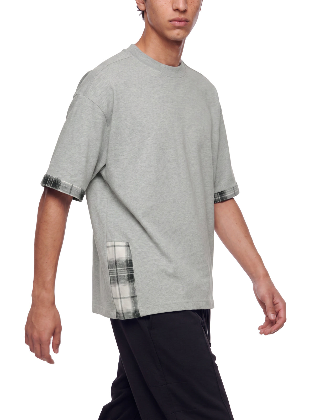 T-shirt Plaid Panel – Nowrocky (streetwear)