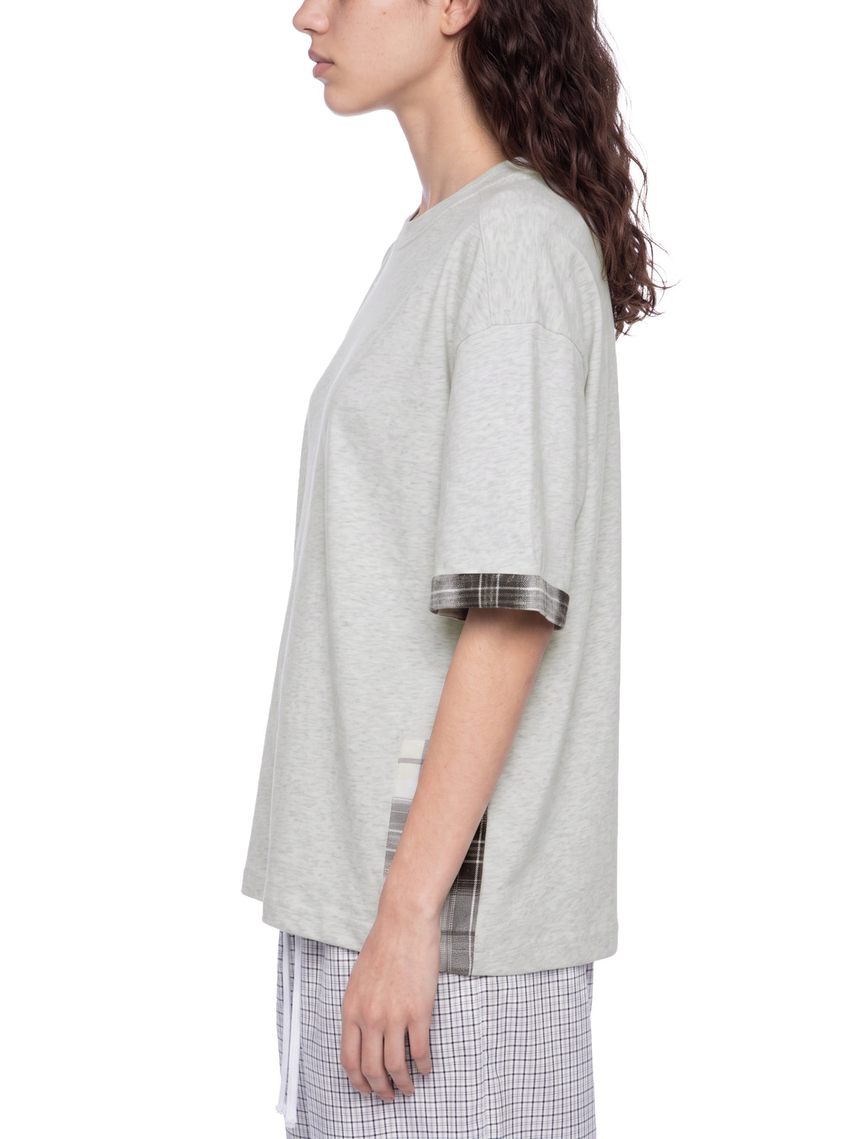 T-shirt Plaid Panel – Nowrocky (streetwear)