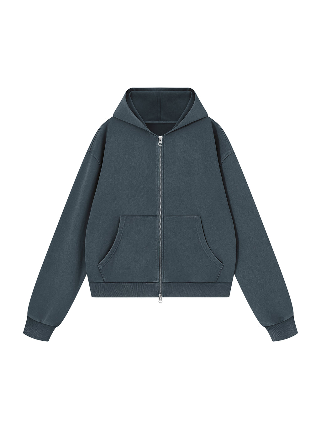 Bluza Rozpinana Boxy Mineral Wash – Nowrocky (streetwear)