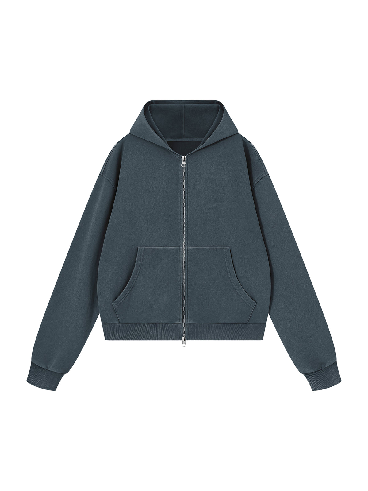 Bluza Rozpinana Boxy Mineral Wash – Nowrocky (streetwear)