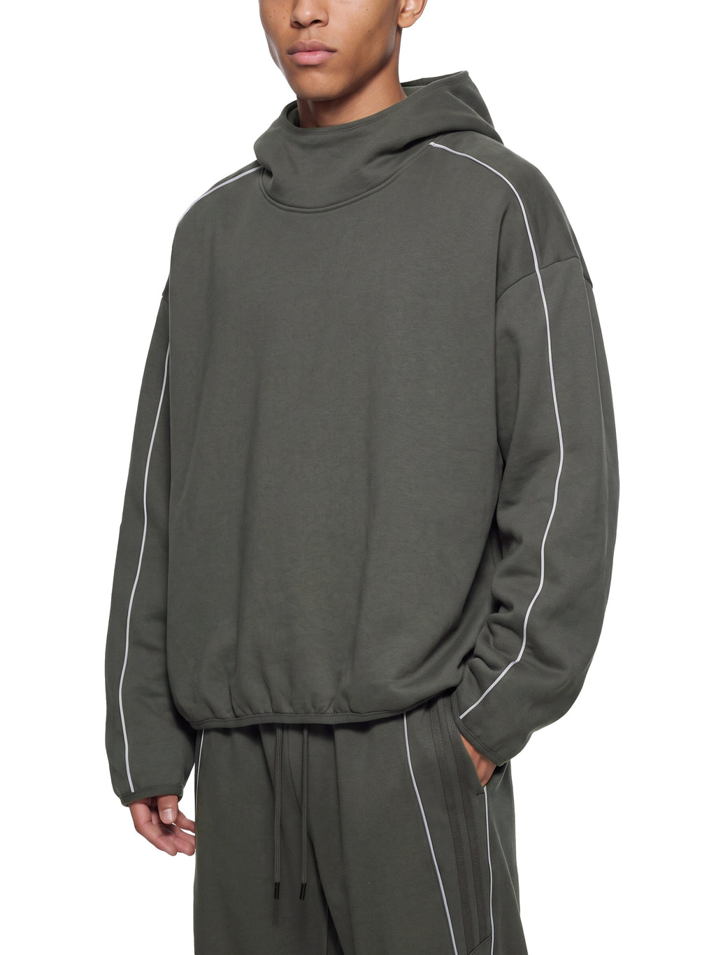 Bluza z Kapturem Boxy Piping Fleece – Nowrocky (streetwear)