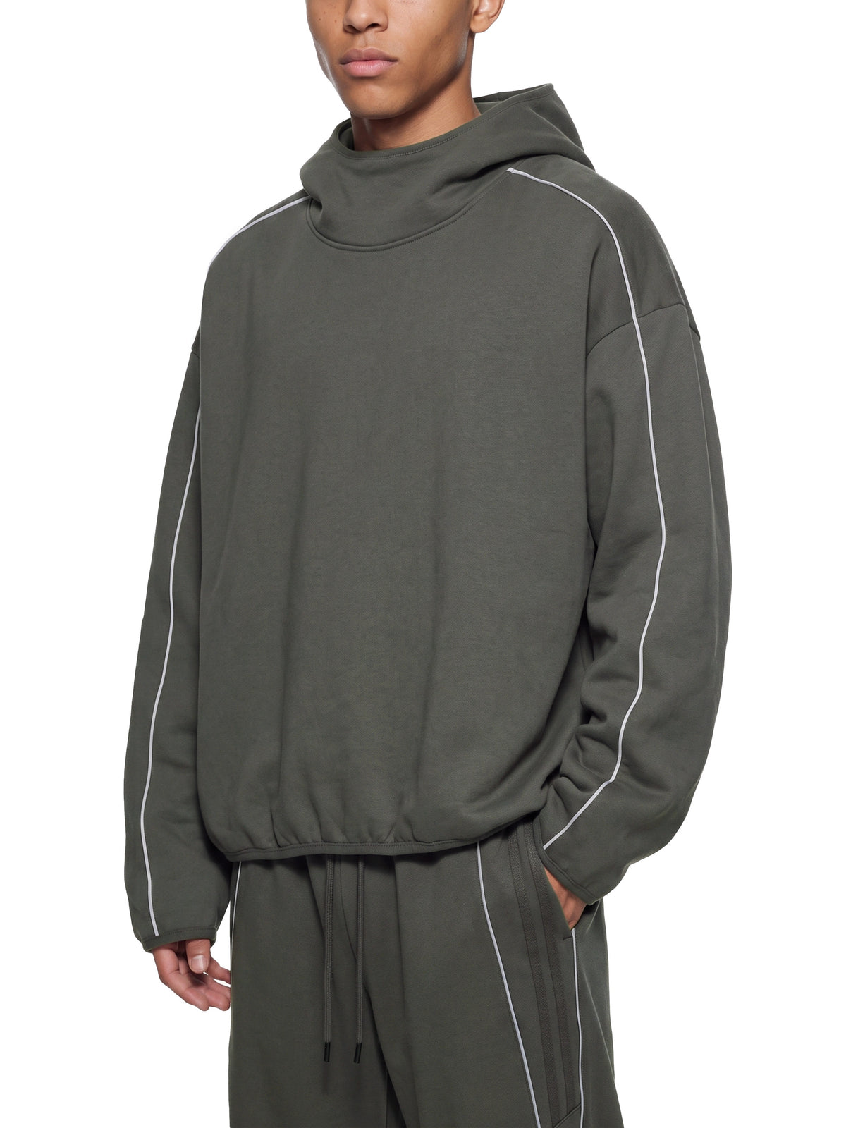 Bluza z Kapturem Boxy Piping Fleece – Nowrocky (streetwear)