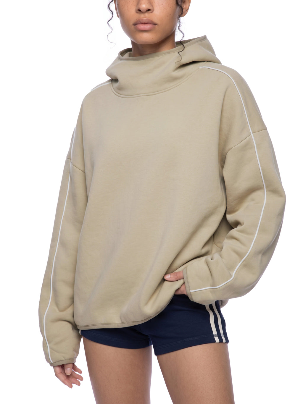 Bluza z Kapturem Boxy Piping Fleece – Nowrocky (streetwear)